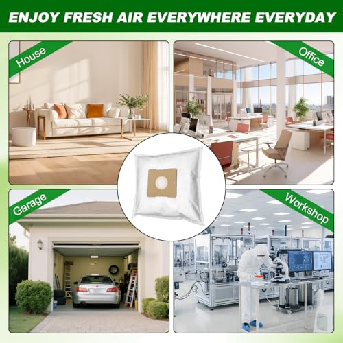 8-Pack Type Z Vacuum Bags for Riccar & Simplicity Canister Vacuums