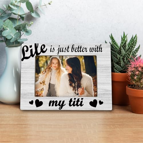 Wooden 4x6 Picture Frame - Best Aunt Gift for Display