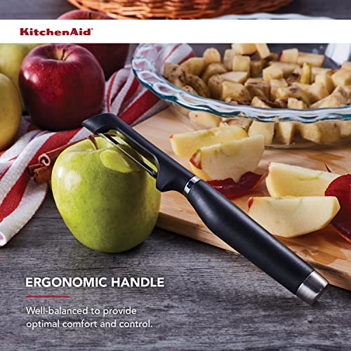 KitchenAid Euro Peeler, Double Edge Serrated Blade, Black - Pack of 12