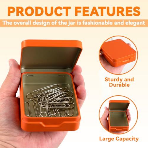 4-Pack Portable Makeup Sponge & Cotton Pad Holder - Orange