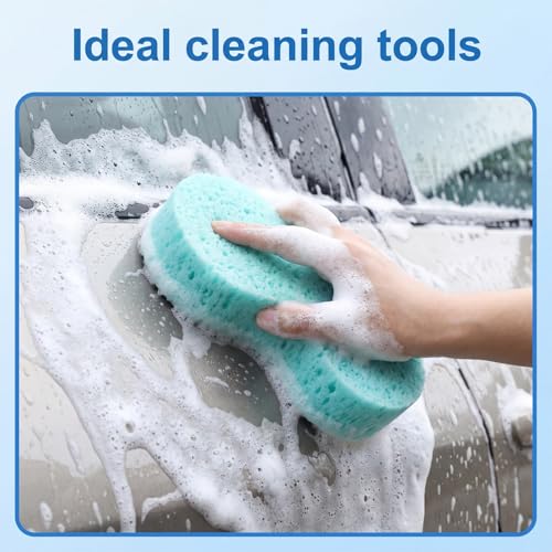 5 Pack Large Car Wash Sponges - Extra Thick & Gentle Cleaning