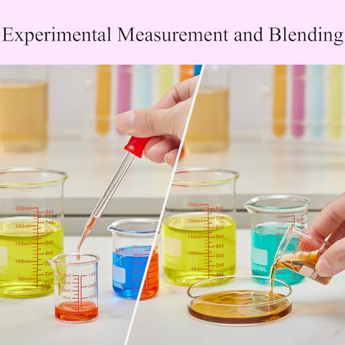 30ml Borosilicate Glass Measuring Cup - V-Spout Beaker (Pack of 2)