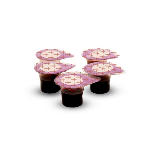 Prefilled Communion Cups and Wafer Set for Holy Eucharist Celebration in Hospitals, Summer Camps & More, Box of 500, Made with Concord Grape Juice & Wafer