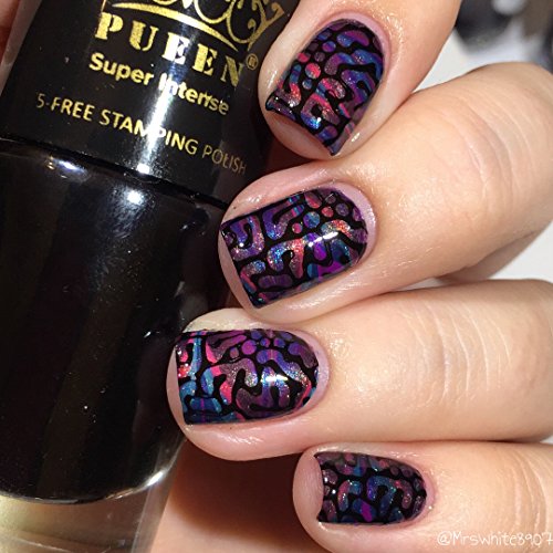 PUEEN Nail Art Stamping Plate - Fancy Lover 02 Stainless Steel Image Plate