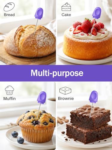 Cunyuer Cake Tester Stick - 6.3 Inch Stainless Steel with Cover | Reusable Cake Testing Needle for Baking