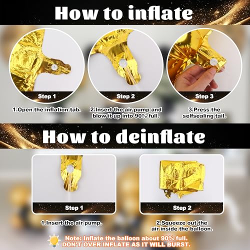 40-Inch Gold 2026 Balloons Set for New Year Celebrations
