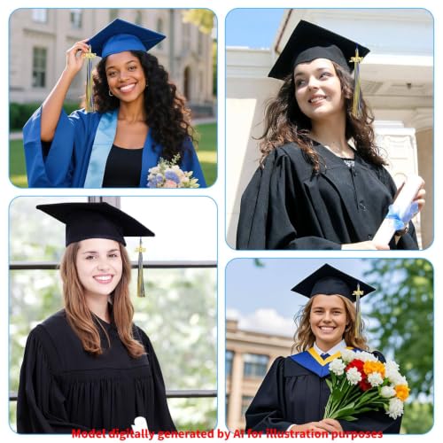 2026 Graduation Tassel with Gold Charm - 9-Inch Cap Decoration