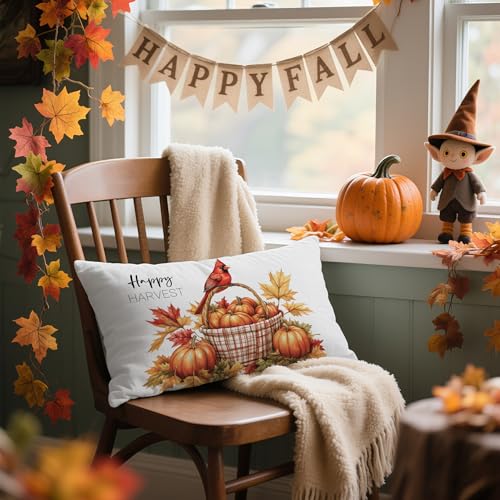 WitHero Fall Lumbar Pillow Cover - 12x20 Inch Double-Sided Print