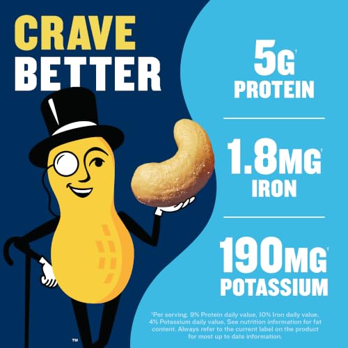 Planters Deluxe Salted Whole Cashews - Plant Based Protein Snack, 8.5 Oz
