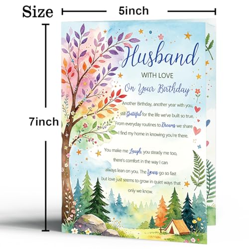 Haskerty Husband Birthday Card BK-073 - Thoughtful Gift from Wife