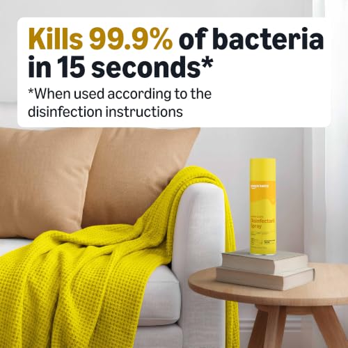 Amazon Basics Disinfectant Spray, Lemon Scent, 19 Oz (Pack of 1)