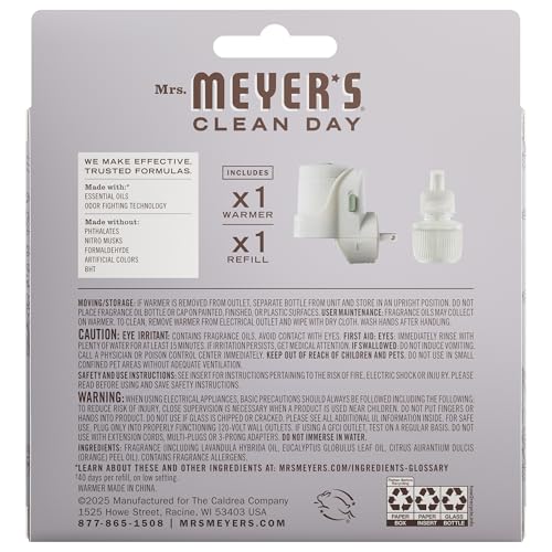 Mrs. Meyer's Clean Day Lavender Scented Oil & Diffuser Kit
