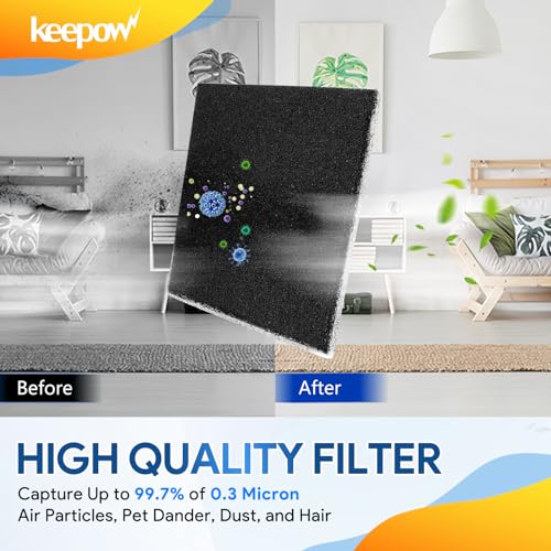 KEEPOW 10-Pack CF-1 HEPA Filter Replacement for Kenmore Vacuums