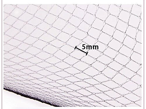 ROCST Invisible Elastic Hair Nets for Women Buns 6-Pack Black 55 cm