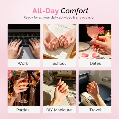 MelodySusie Nail Adhesive Tabs for Press On Nails, 300Pcs 15 Sizes