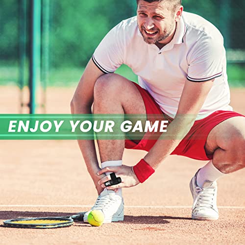 2 Pack Finger Sleeves Protectors, Finger Buddy Bands Adjustable Trigger Finger Brace Splint Support for Sport Basketball Volleyball Tennis Baseball