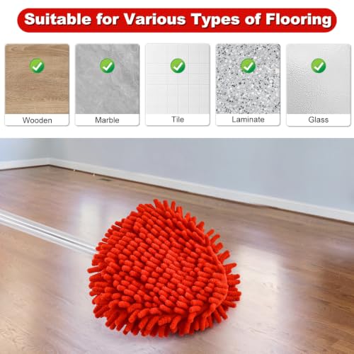 O-Cedar EasyWring Compatible Chenille Mop Head Replacements - 4 Pack