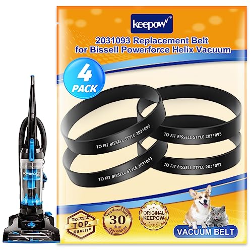 KEEPOW Vacuum Belt 4 Pack for Bissell PowerForce Helix Turbo