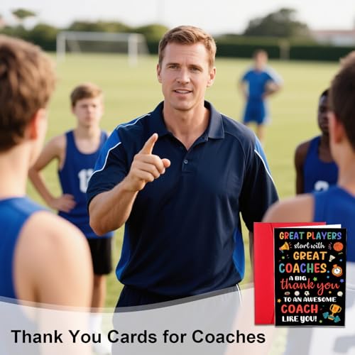 Thank You Coach Cards - Appreciation Gifts for All Sports