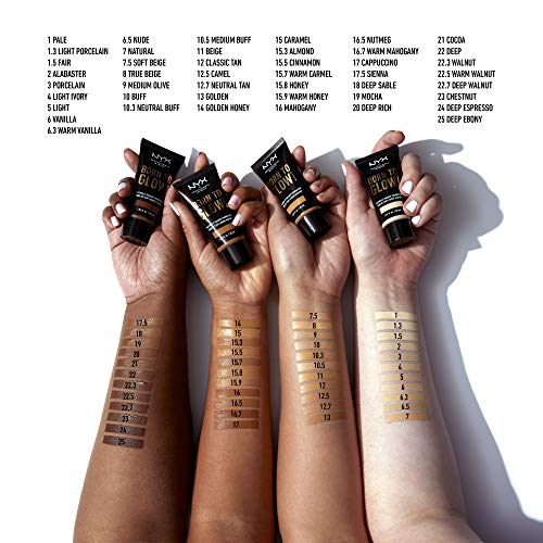 NYX Professional Makeup Born To Glow Radiant Liquid Foundation - Deep Walnut