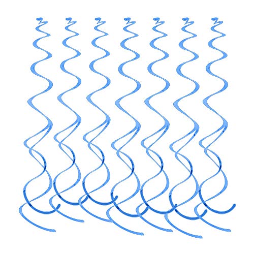 Lowki Hanging Spiral Swirl Decorations - 12 Pcs 74cm for Parties