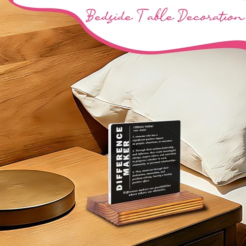 Mentor Coach Appreciation Gift Acrylic Desk Plaque with Wood Stand