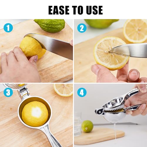 COKORA Heavy Duty Lemon Squeezer - Manual Metal Juicer for Citrus