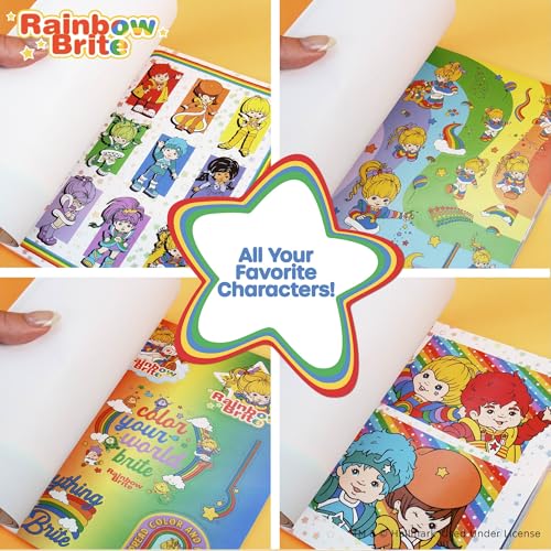 Rainbow Brite Sticker Book with 1500+ Stickers | Travel-Friendly for Crafts & Journals