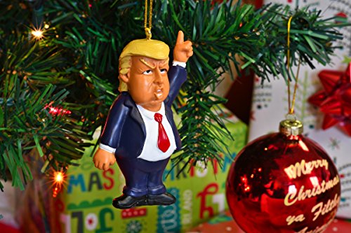 Funny Donald Trump Christmas Ornament - Make Your Tree Great Again - 3.5 Inch Holiday Decor