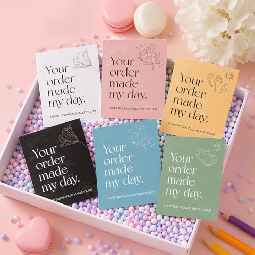 180 Pcs Thank You Cards for Small Business - 3"x3.5" Customer Appreciation