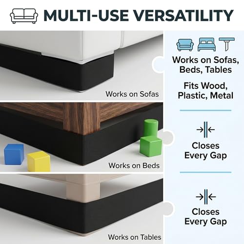 Under Sofa Toy Blocker - 2 Pack Furniture Gap Bumper, 4.3 in