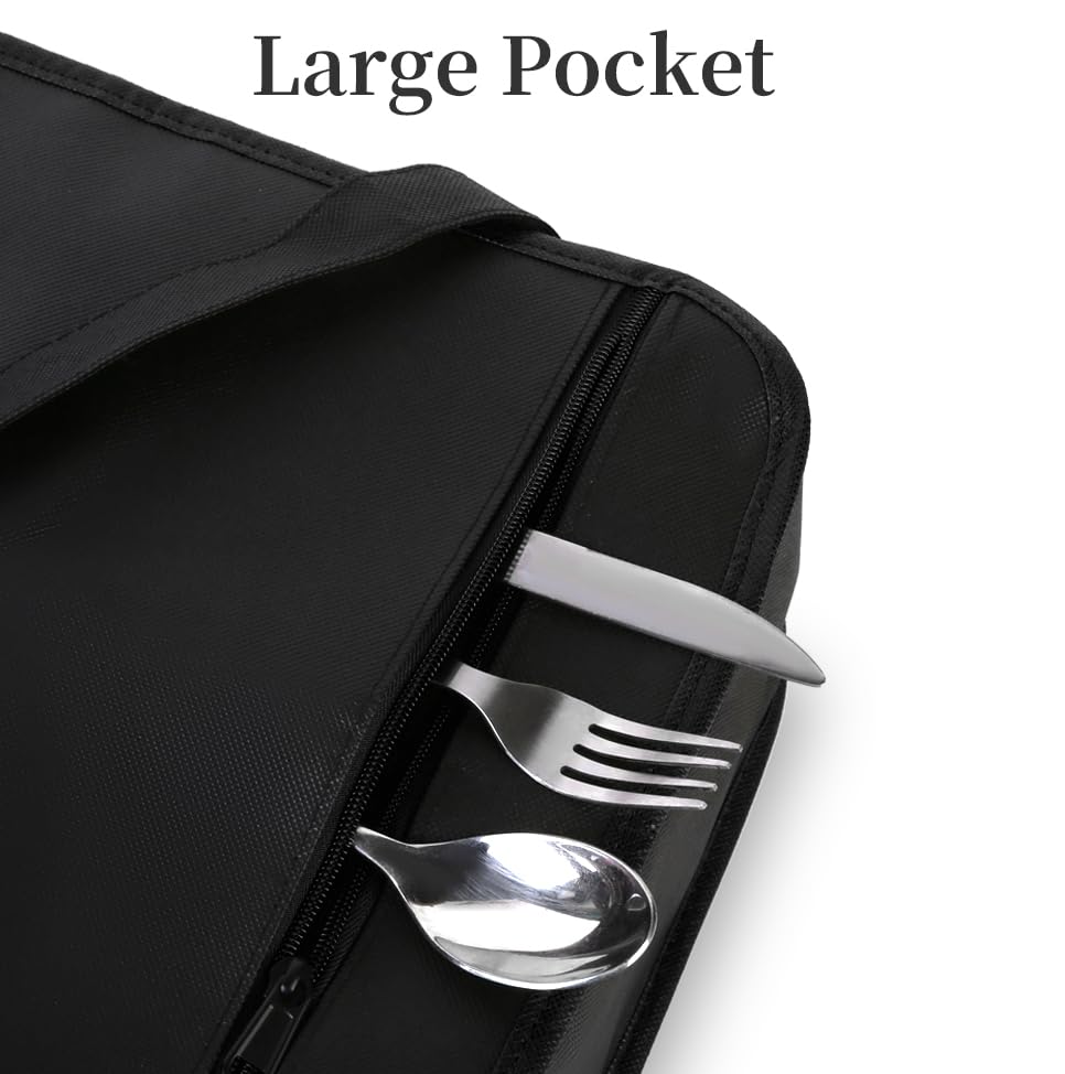 Bodaon Insulated Casserole Carrier Bag - Keeps Food Hot or Cold | Fits 9x13 & 11x15 Inch Dishes - Black