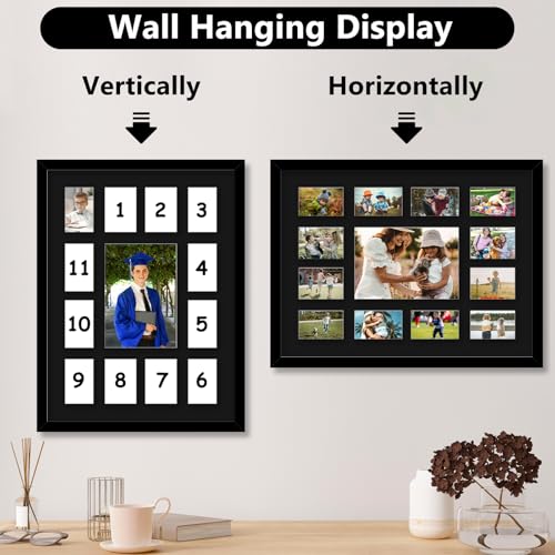 K-12 School Years Picture Frame - 13 Openings for Photos
