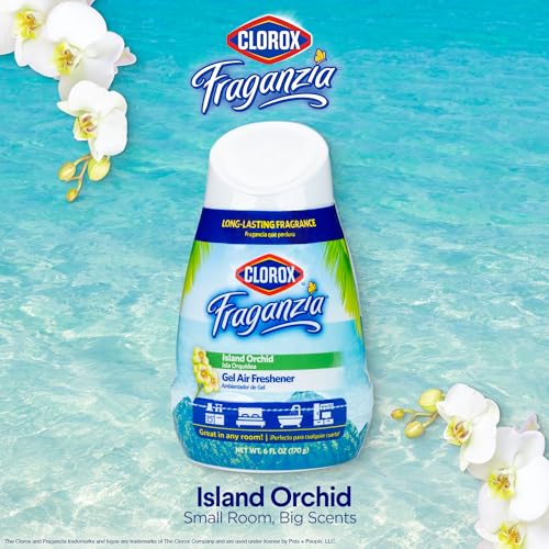 Clorox Fraganzia No-Plug Gel Air Freshener Cone - Island Orchid Scent, 6 Oz