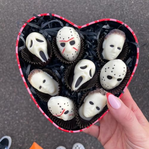 Halloween Silicone Chocolate Molds - 6 Cavities Scary Character Heads