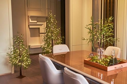 Lighted Norfolk Pine Garland with Fairy Lights - 6FT USB & Battery Operated Christmas Decor - Variation: Norfolk Pine 110L