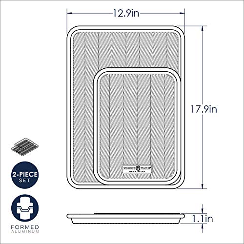 Nordic Ware Prism Baking Set: Half Sheet and Quarter Sheet Pan