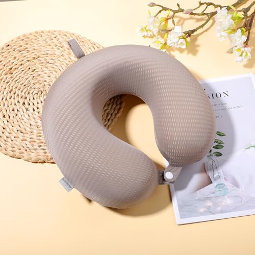 U-Shaped Travel Neck Pillow Cover - Washable Silk Case for Comfort