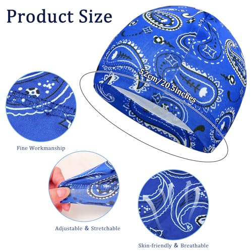 10 Pcs Cooling Skull Caps for Men Cap Welding Helmet Liner Sweat Wicking Head Wrap Bicycle Beanie Cycling Running Hat