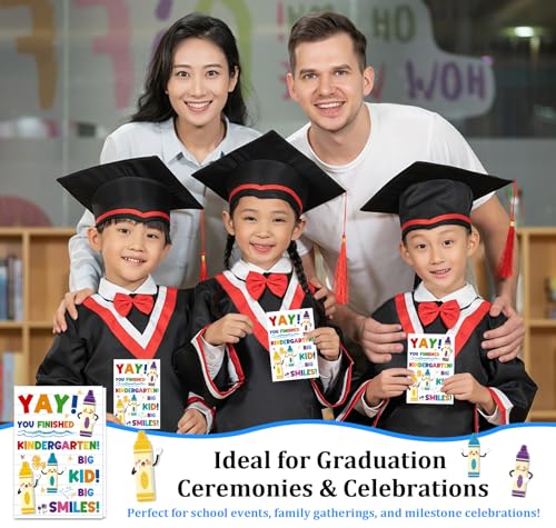 Kindergarten Graduation Cards with Envelopes - Class of 2026 Keepsake