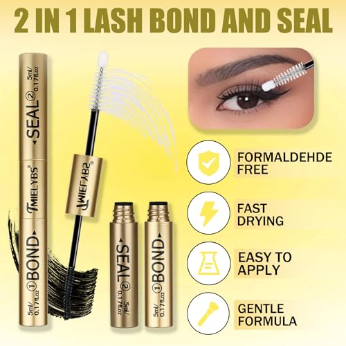 Lash Bond and Seal 2-in-1 Waterproof Cluster Eyelash Glue 10ml