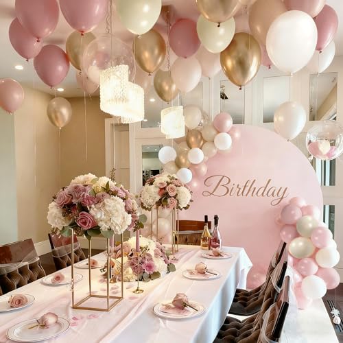 60Pcs Nude Dusty Pink Balloon Set for Weddings & Parties