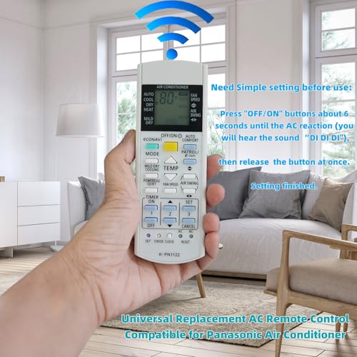 Universal Replacement Remote for Panasonic Air Conditioner A75C2913