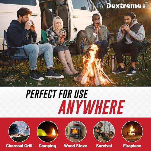 Dextreme Quick Instant Fire Starter - Waterproof Firestarter (20 Pcs Bag)