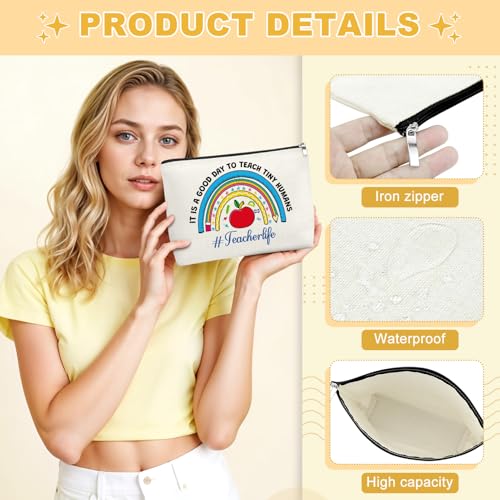 Dance Teacher Makeup Bag Cotton Linen Cosmetic Travel Pouch