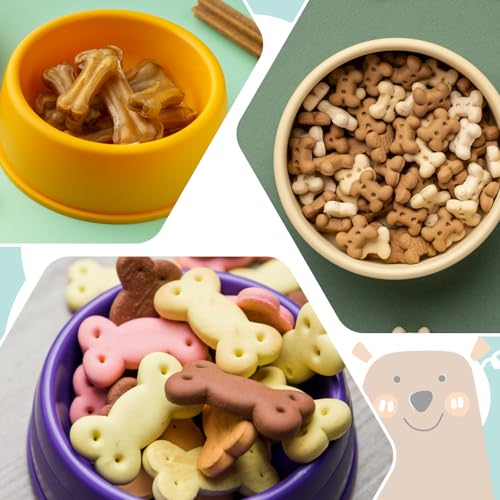 6-Piece Stainless Steel Dog Bone and Paw Print Cookie Cutter Set