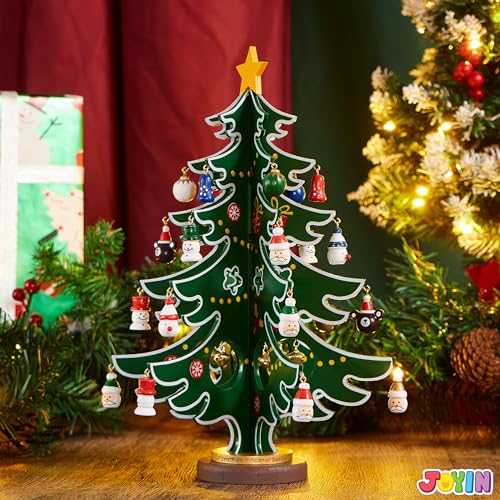 JOYIN 2025 Christmas Advent Calendar, 24 Days Countdown Calendar with Christmas Tree 24 PCS Ornaments for Boys Girls & Kids Party Favors, Classroom Prizes Xmas Gift, Xmas Tree Countdown