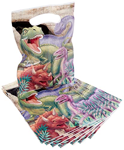 Dinosaur Party Treat Bags - 8 Count Dino Blast Loot Bags
