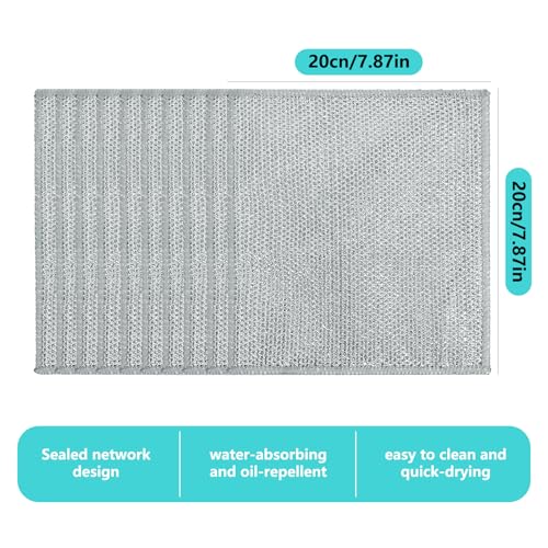 12-Pack Non-Scratch Wire Dishcloths for Kitchen Cleaning - 7.87"