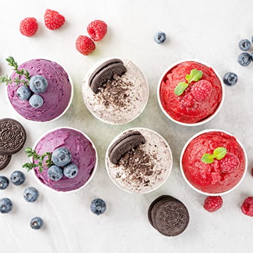 Coppetta 4 Ounce Dessert Cups, 200 Disposable Ice Cream Cups - Lids Sold Separately, Heavy-Duty, Green Paper Frozen Yogurt Bowls, For Hot And Cold Foods, Perfect For Gelato Or Mousse - Restaurantware